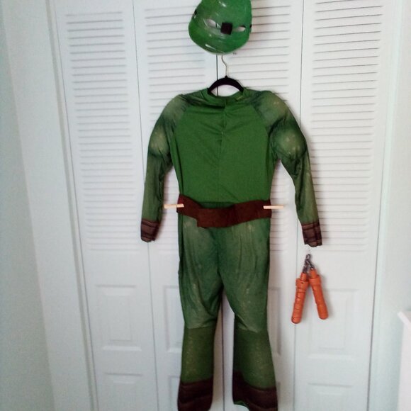 NICKELODEON RAPHAEL TEENAGE MUTANT NINJA TURTLES COSTUME MUSCLE BODYSUIT 12-14 L - Picture 4 of 11